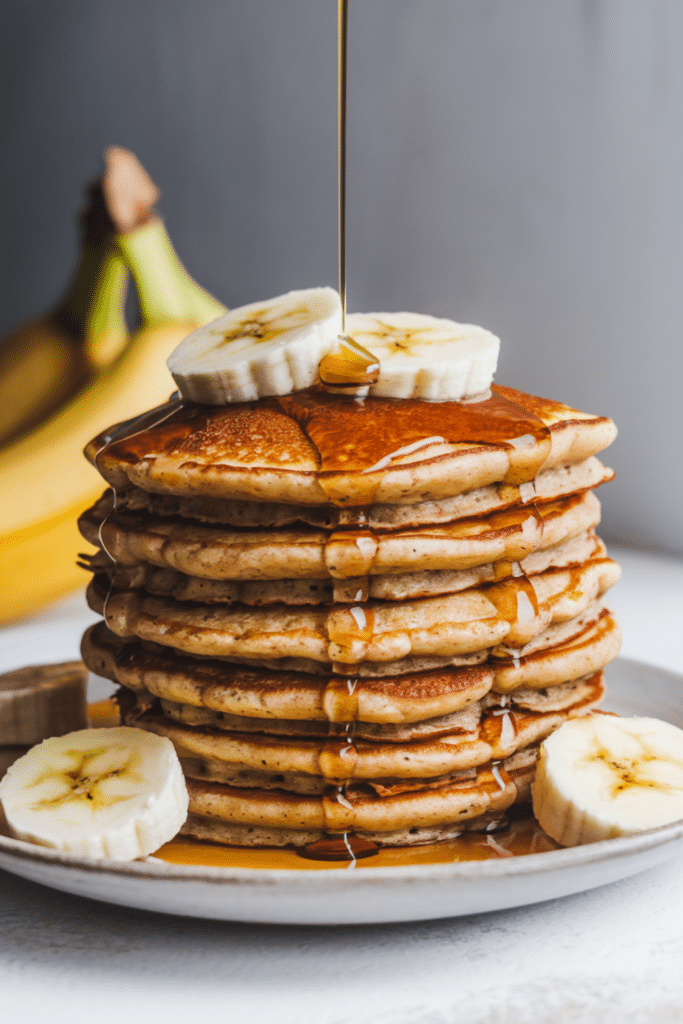 3 Ingredient Banana Oatmeal Pancakes