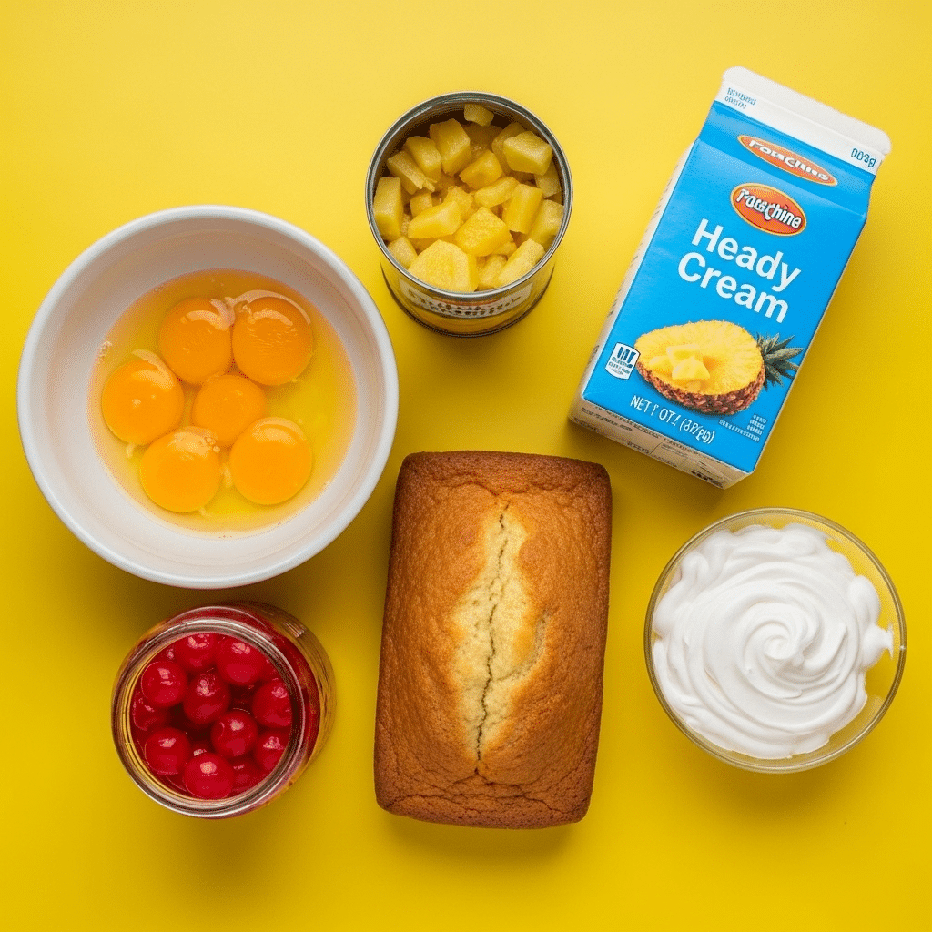 Ingredients for the from-scratch Pineapple Upside-Down Sundae.