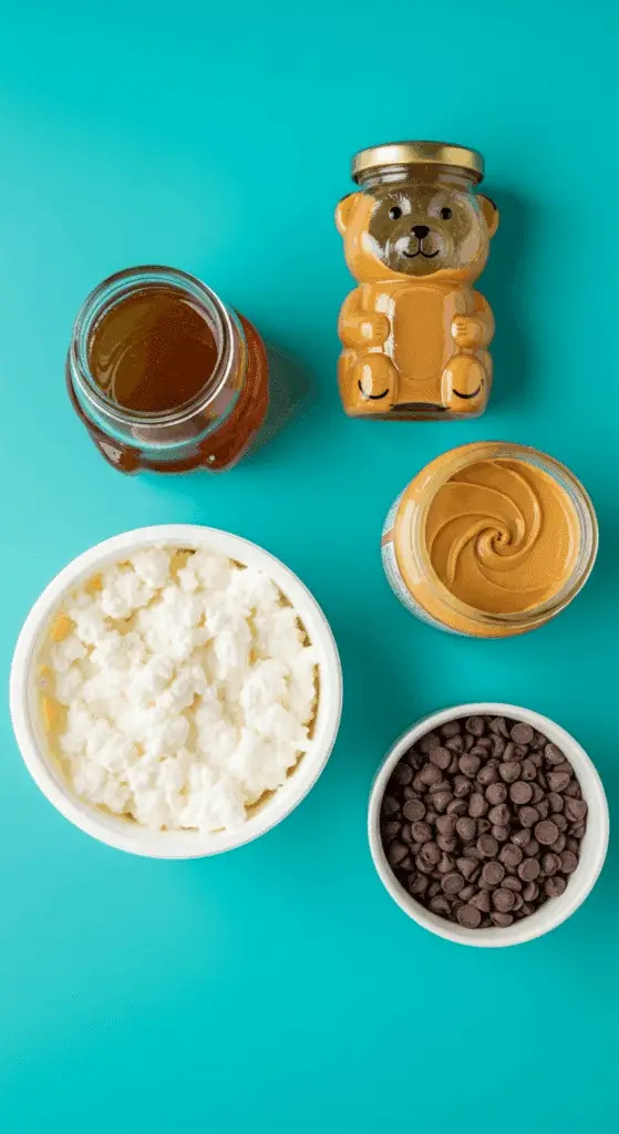 The four simple ingredients for the viral Cottage Cheese Ice Cream.