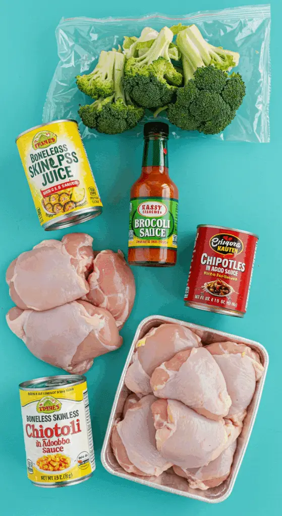 Ingredients for the easy Pineapple Chicken Tacos.