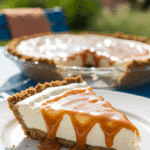 The Ultimate No-Bake Freezer Caramel Drizzle Pie