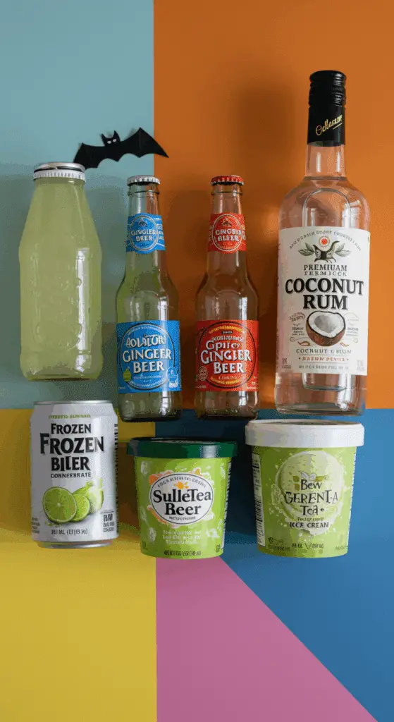The simple, from-scratch ingredients for the easy and spooky Bubbling Cauldron Punch recipe.