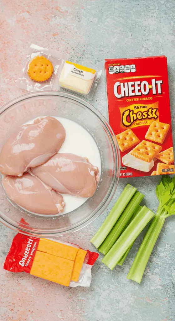 The simple, from-scratch ingredients for the easy and fun "Chicken Pumpkins" recipe.