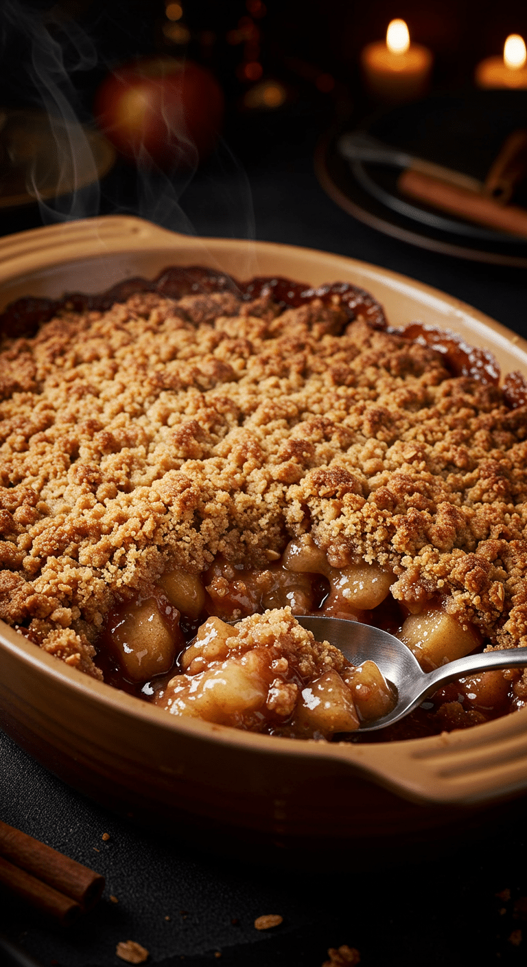 A beautiful, rustic baking dish of a homemade, golden-brown Classic Apple and Pear Crisp, with a crispy oat crust and a bubbly, chunky fruit filling.