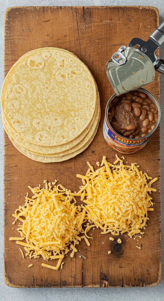 The simple, 3-ingredient components for the easy and crispy Baked Tacos recipe.